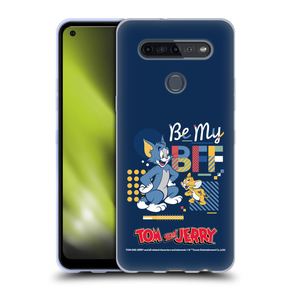 Tom and Jerry Color Blocks Be My Bff Soft Gel Case for LG K51S