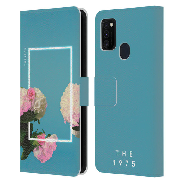 The 1975 Key Art Roses Blue Leather Book Wallet Case Cover For Samsung Galaxy M30s (2019)/M21 (2020)