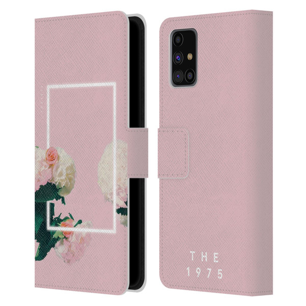 The 1975 Key Art Roses Pink Leather Book Wallet Case Cover For Samsung Galaxy M31s (2020)