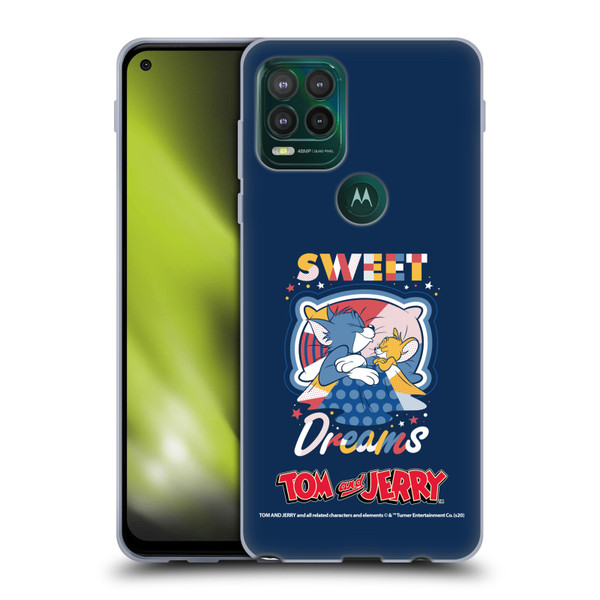 Tom and Jerry Color Blocks Sweet Dreams Soft Gel Case for Motorola Moto G Stylus 5G 2021