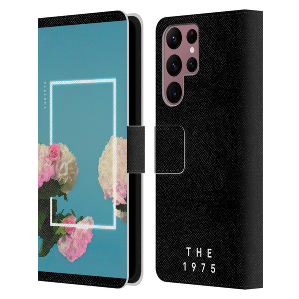 The 1975 Key Art Roses Blue Leather Book Wallet Case Cover For Samsung Galaxy S22 Ultra 5G