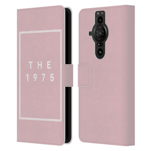 The 1975 Key Art Logo Pink Leather Book Wallet Case Cover For Sony Xperia Pro-I