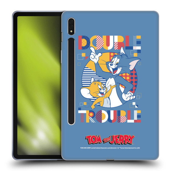 Tom and Jerry Color Blocks Double Trouble Soft Gel Case for Samsung Galaxy Tab S8
