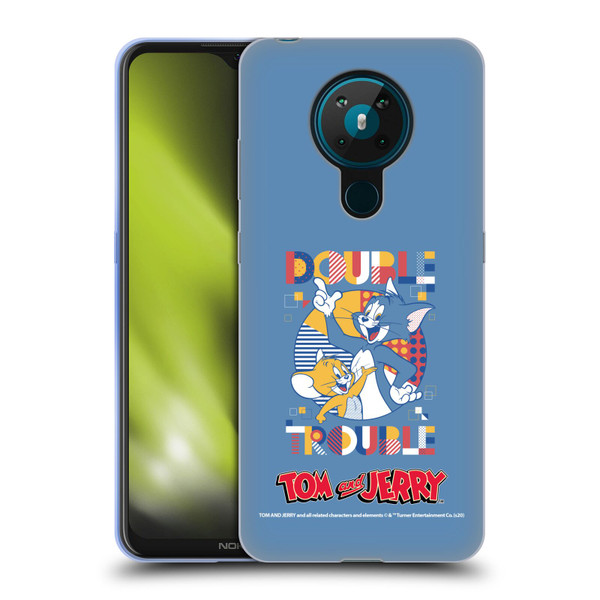 Tom and Jerry Color Blocks Double Trouble Soft Gel Case for Nokia 5.3