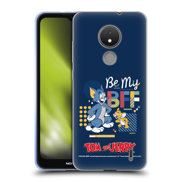 Tom and Jerry Color Blocks Be My Bff Soft Gel Case for Nokia C21