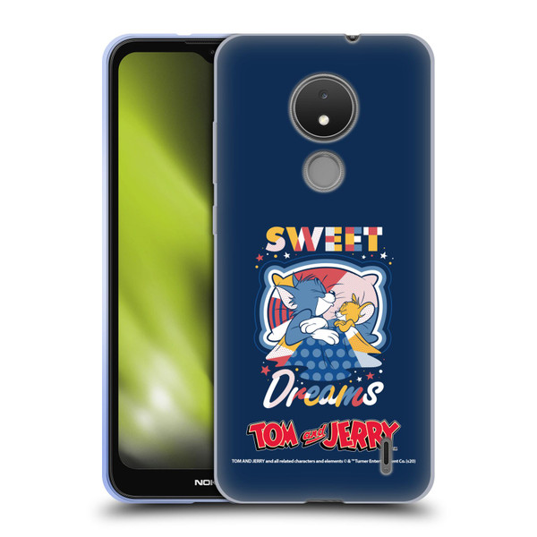 Tom and Jerry Color Blocks Sweet Dreams Soft Gel Case for Nokia C21