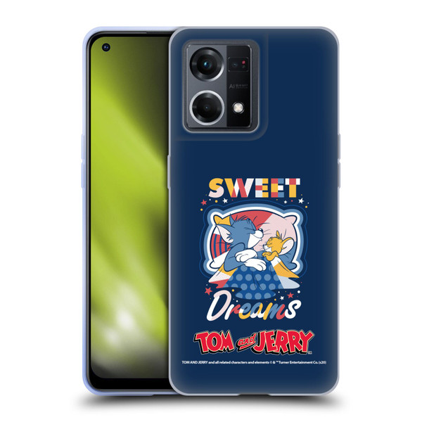 Tom and Jerry Color Blocks Sweet Dreams Soft Gel Case for OPPO Reno8 4G