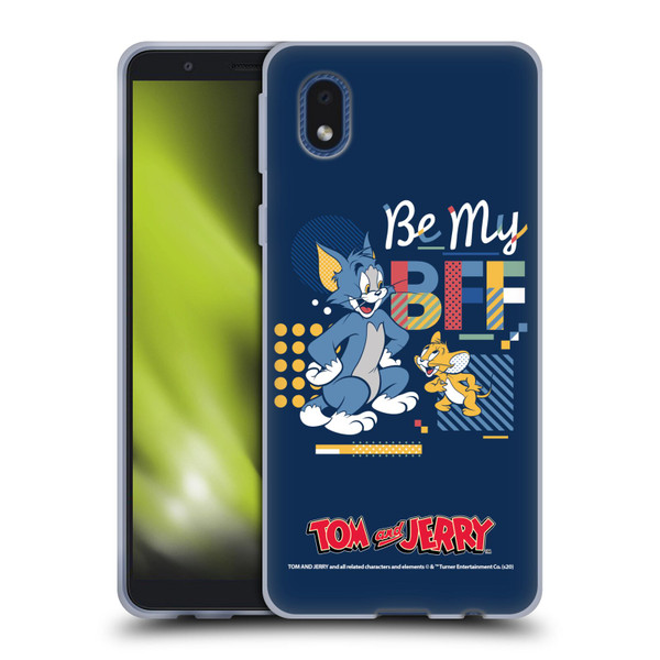 Tom and Jerry Color Blocks Be My Bff Soft Gel Case for Samsung Galaxy A01 Core (2020)
