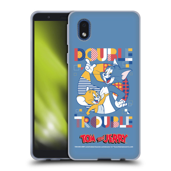 Tom and Jerry Color Blocks Double Trouble Soft Gel Case for Samsung Galaxy A01 Core (2020)