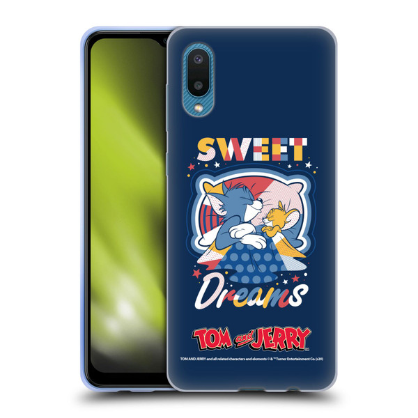 Tom and Jerry Color Blocks Sweet Dreams Soft Gel Case for Samsung Galaxy A02/M02 (2021)