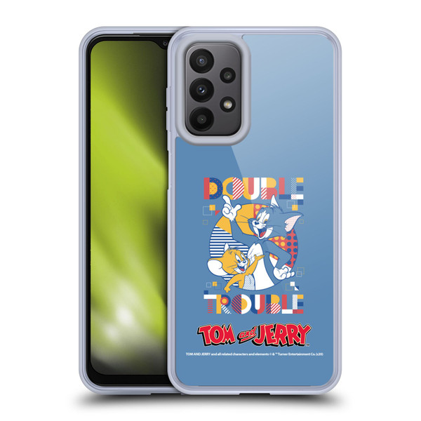 Tom and Jerry Color Blocks Double Trouble Soft Gel Case for Samsung Galaxy A23 / 5G (2022)