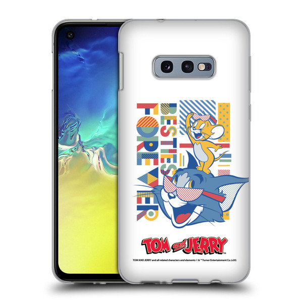 Tom and Jerry Color Blocks Besties Forever Soft Gel Case for Samsung Galaxy S10e