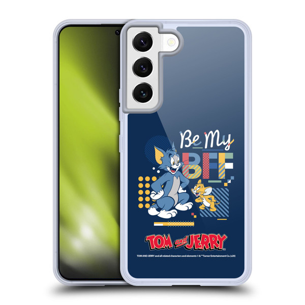 Tom and Jerry Color Blocks Be My Bff Soft Gel Case for Samsung Galaxy S22 5G