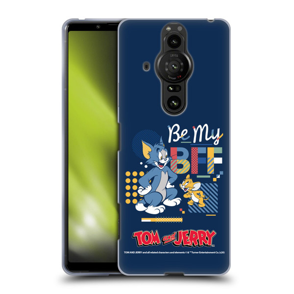 Tom and Jerry Color Blocks Be My Bff Soft Gel Case for Sony Xperia Pro-I