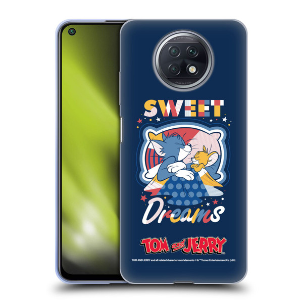 Tom and Jerry Color Blocks Sweet Dreams Soft Gel Case for Xiaomi Redmi Note 9T 5G