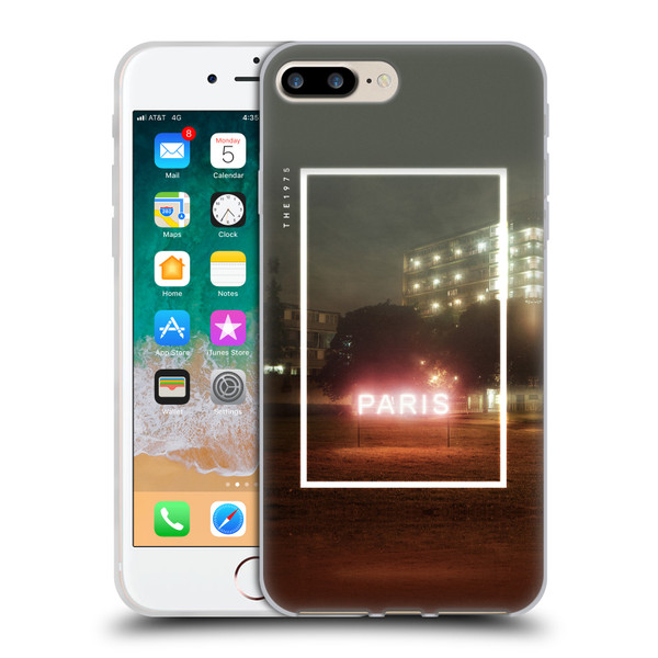 The 1975 Songs Paris Soft Gel Case for Apple iPhone 7 Plus / iPhone 8 Plus