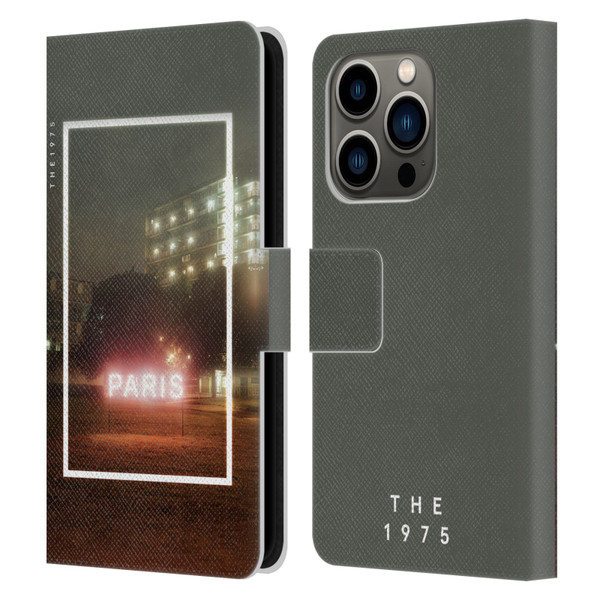 The 1975 Songs Paris Leather Book Wallet Case Cover For Apple iPhone 14 Pro