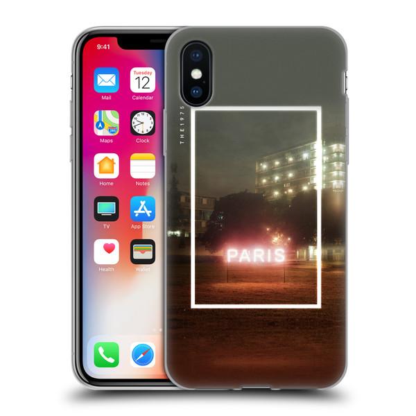 The 1975 Songs Paris Soft Gel Case for Apple iPhone X / iPhone XS