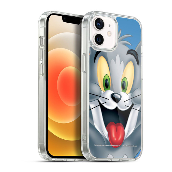Tom and Jerry Full Face Tom Soft Gel Case for Apple iPhone 12 / iPhone 12 Pro & MagSafe