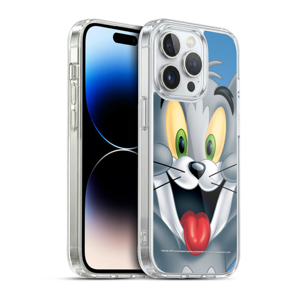 Tom and Jerry Full Face Tom Soft Gel Case for Apple iPhone 13 Pro & MagSafe