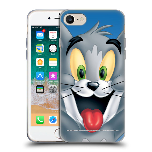 Tom and Jerry Full Face Tom Soft Gel Case for Apple iPhone 7 / 8 / SE 2020 & 2022