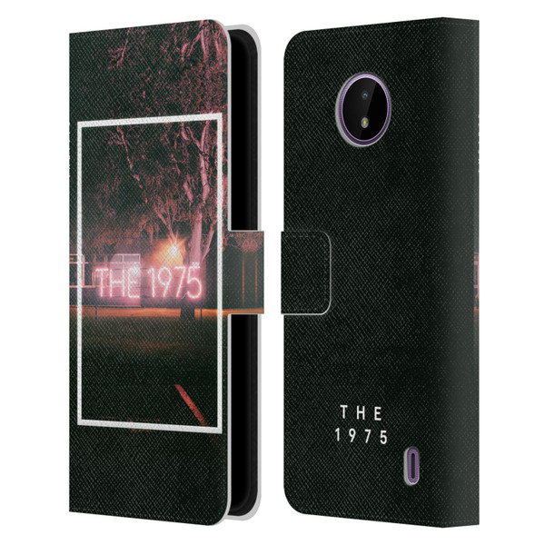 The 1975 Songs Neon Sign Logo Leather Book Wallet Case Cover For Nokia C10 / C20