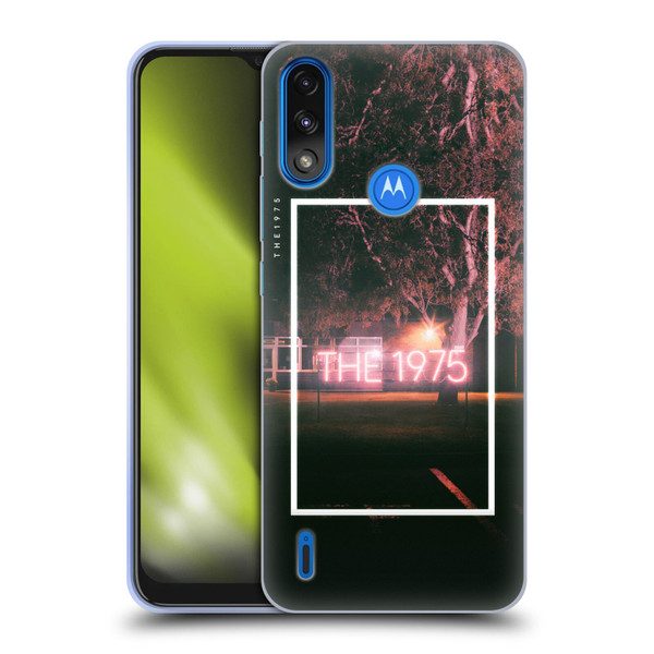 The 1975 Songs Neon Sign Logo Soft Gel Case for Motorola Moto E7 Power / Moto E7i Power