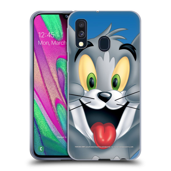 Tom and Jerry Full Face Tom Soft Gel Case for Samsung Galaxy A40 (2019)