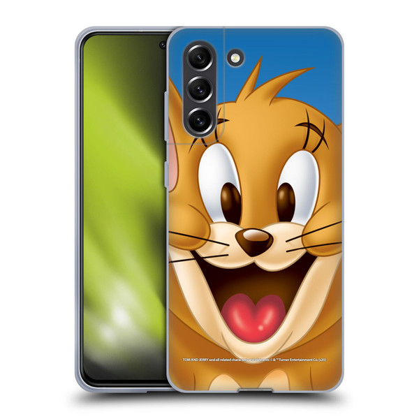 Tom and Jerry Full Face Jerry Soft Gel Case for Samsung Galaxy S21 FE 5G