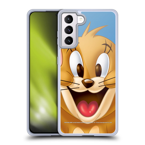 Tom and Jerry Full Face Jerry Soft Gel Case for Samsung Galaxy S21+ 5G