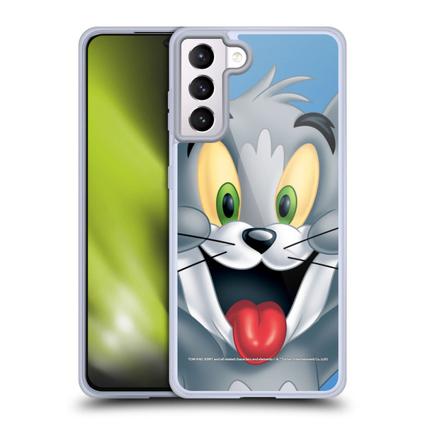 Tom and Jerry Full Face Tom Soft Gel Case for Samsung Galaxy S21+ 5G