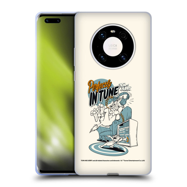 Tom and Jerry Illustration Perfectly In Tune Soft Gel Case for Huawei Mate 40 Pro 5G