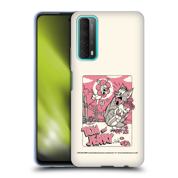 Tom and Jerry Illustration Scary Flower Soft Gel Case for Huawei P Smart (2021)