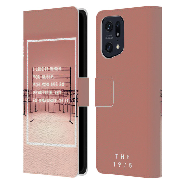 The 1975 Songs I Like It When You Sleep Leather Book Wallet Case Cover For OPPO Find X5