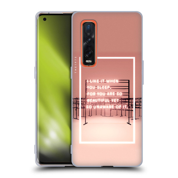 The 1975 Songs I Like It When You Sleep Soft Gel Case for OPPO Find X2 Pro 5G