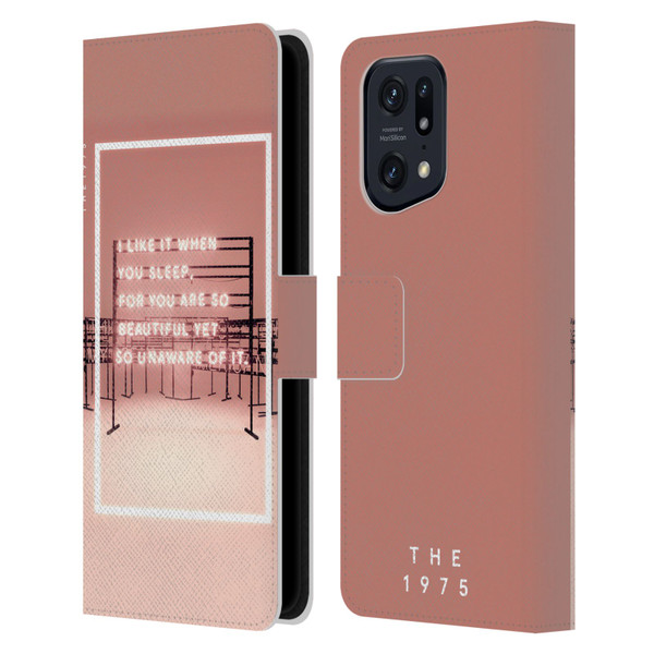 The 1975 Songs I Like It When You Sleep Leather Book Wallet Case Cover For OPPO Find X5 Pro