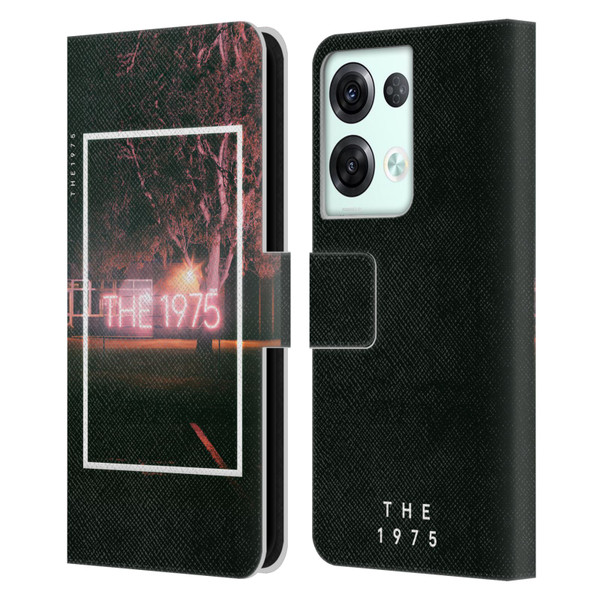 The 1975 Songs Neon Sign Logo Leather Book Wallet Case Cover For OPPO Reno8 Pro