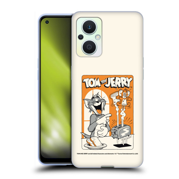 Tom and Jerry Illustration Laugh And Toasted Soft Gel Case for OPPO Reno8 Lite