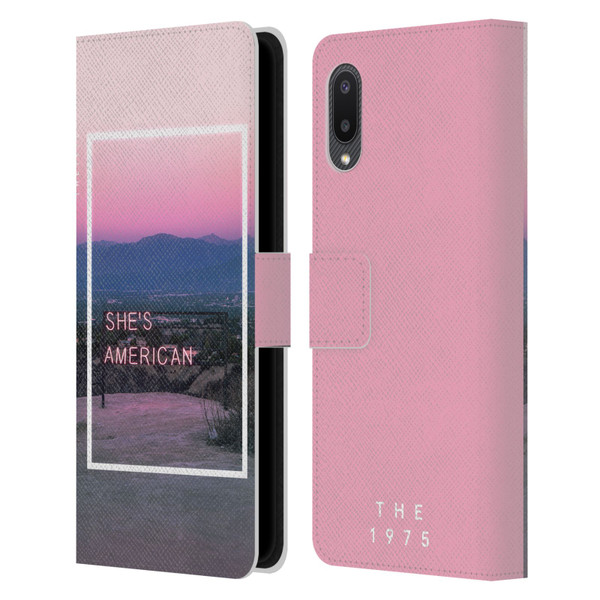 The 1975 Songs She's American Leather Book Wallet Case Cover For Samsung Galaxy A02/M02 (2021)