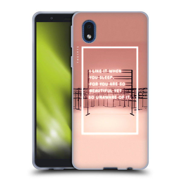 The 1975 Songs I Like It When You Sleep Soft Gel Case for Samsung Galaxy A01 Core (2020)