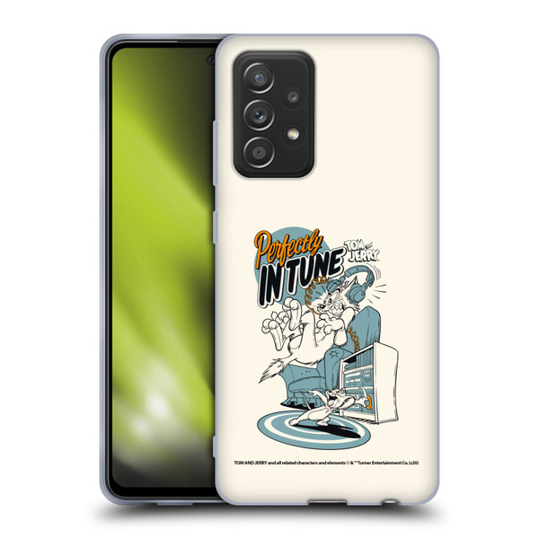 Tom and Jerry Illustration Perfectly In Tune Soft Gel Case for Samsung Galaxy A52 / A52s / 5G (2021)