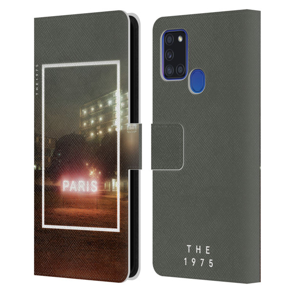 The 1975 Songs Paris Leather Book Wallet Case Cover For Samsung Galaxy A21s (2020)