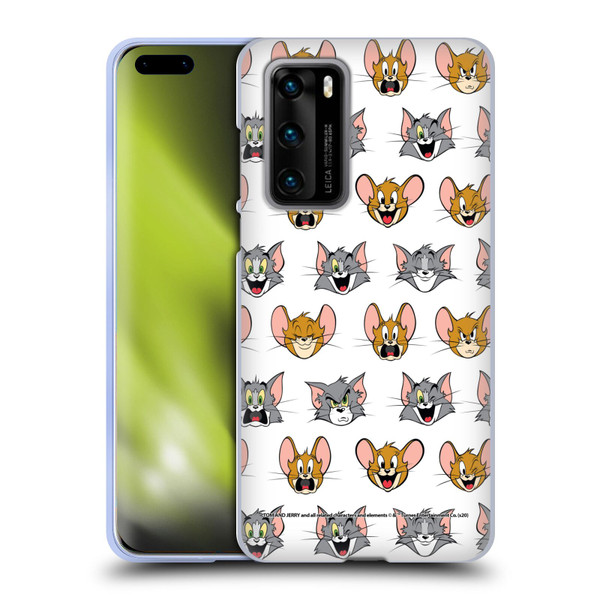 Tom and Jerry Patterns Expressions Soft Gel Case for Huawei P40 5G