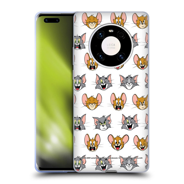 Tom and Jerry Patterns Expressions Soft Gel Case for Huawei Mate 40 Pro 5G