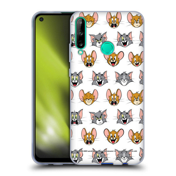 Tom and Jerry Patterns Expressions Soft Gel Case for Huawei P40 lite E