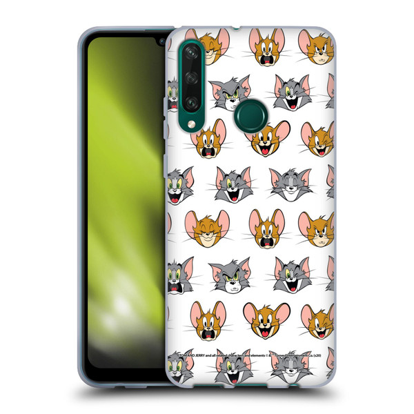 Tom and Jerry Patterns Expressions Soft Gel Case for Huawei Y6p