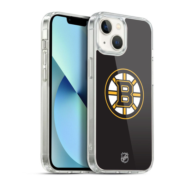 NHL Boston Bruins Plain Soft Gel Case for Apple iPhone 13