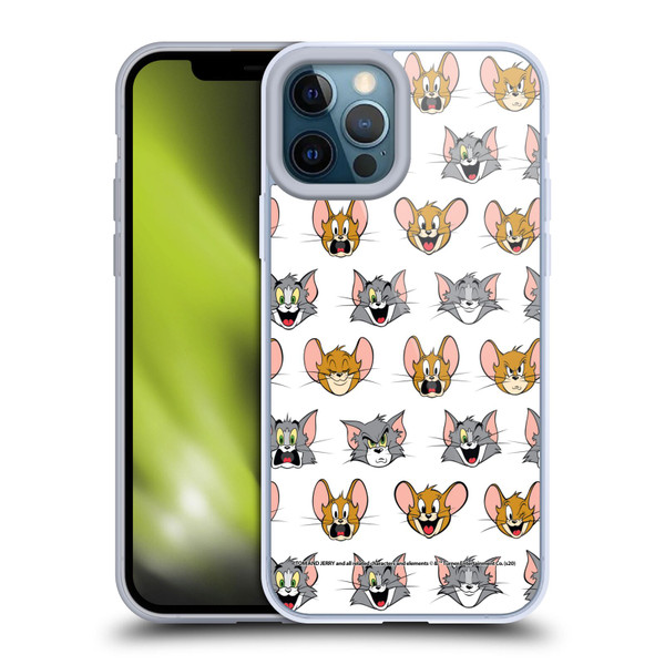 Tom and Jerry Patterns Expressions Soft Gel Case for Apple iPhone 12 Pro Max