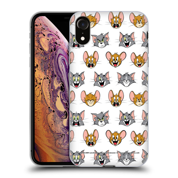 Tom and Jerry Patterns Expressions Soft Gel Case for Apple iPhone XR