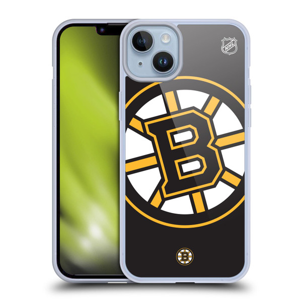 NHL Boston Bruins Oversized Soft Gel Case for Apple iPhone 14 Plus & MagSafe
